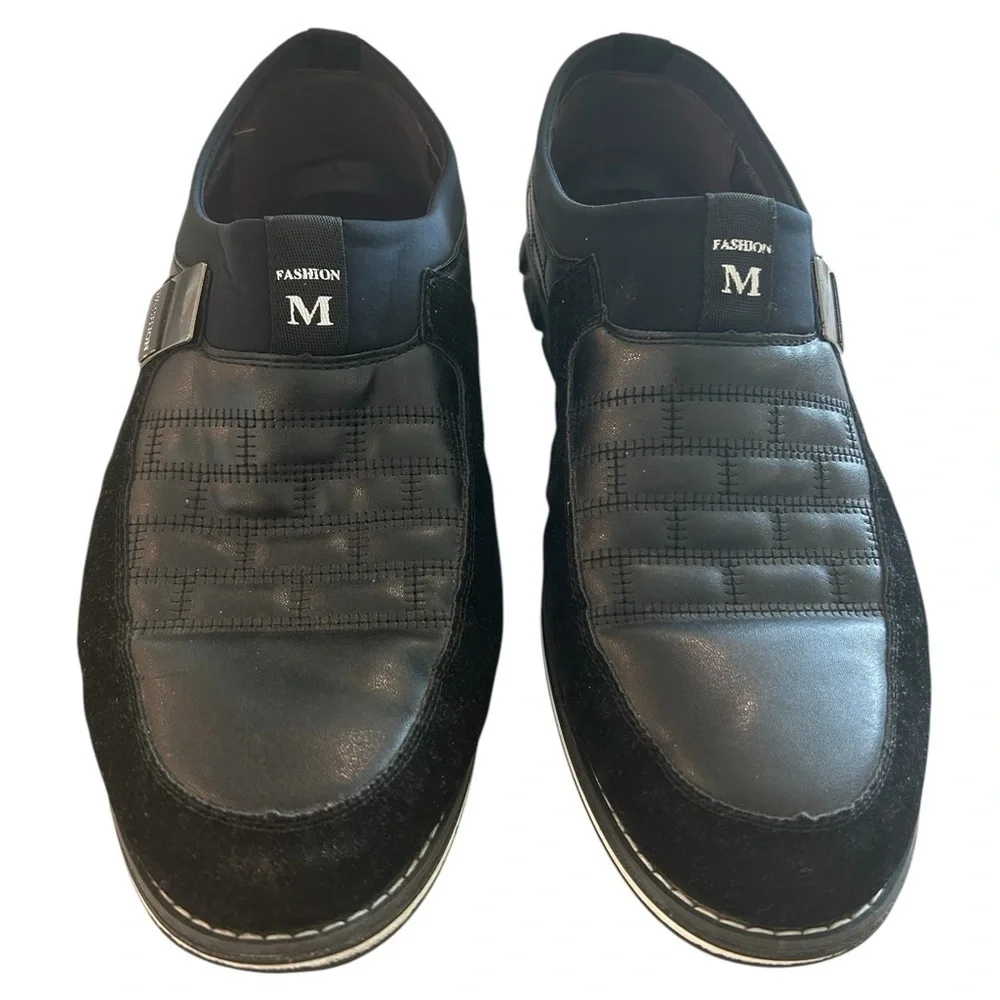 FLAGELI Men's 12.5 Premium Leather Dress Shoes Comfort Business Casual -‎ NWOT